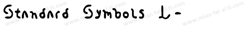 Standard Symbols L字体转换